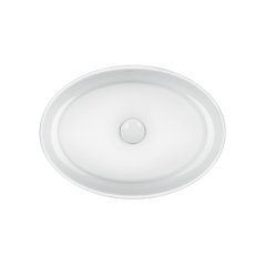 Раковина-чаша Qtap Kolibri 500x360x140 White з донним клапаном QT10113054W
