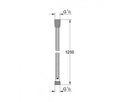 Шланг для гигиенического душа Grohe Relexaflex Metal Longlife 28142000