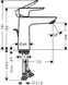 Змішувач для раковини Hansgrohe Talis E 110 71710340