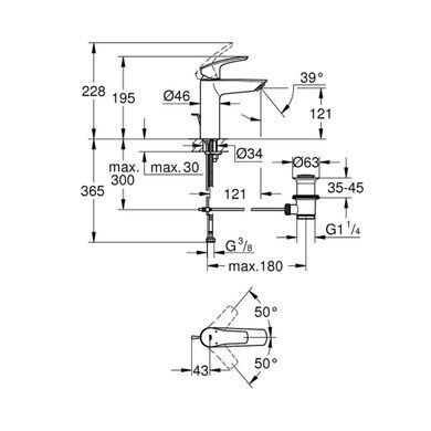 Смеситель для раковины Grohe Eurosmart New M-Size 23322003