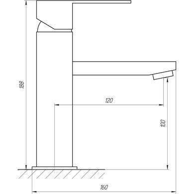 Змішувач для умивальника Globus Lux SICILIA SBQ-101