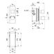 Змішувач термостатичний прихованого монтажу для душу Qtap Votice 65T105NGC для трьох споживачів