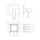 Змішувач прихованого монтажу для біде Qtap Form CRM 001AB SQ