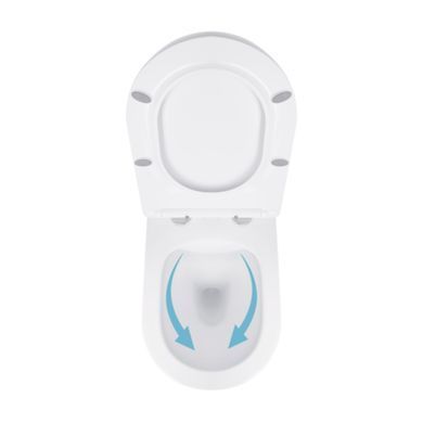 Унітаз підвісний Qtap Jay безобідковий з сідінням Soft-close QT07335176W