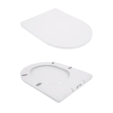 Унітаз підвісний Qtap Jay безобідковий з сідінням Soft-close QT07335176W