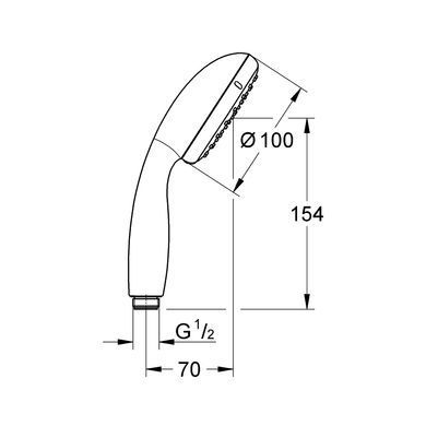 Ручний душ GROHE Tempesta 100 27597001