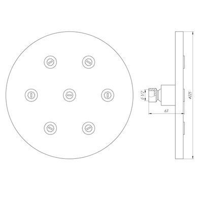 Душова лійка Globus Lux SD08A