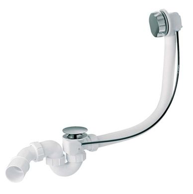 Сифон для ванни McAlpine HC31M-S2-1M автомат хром латунь