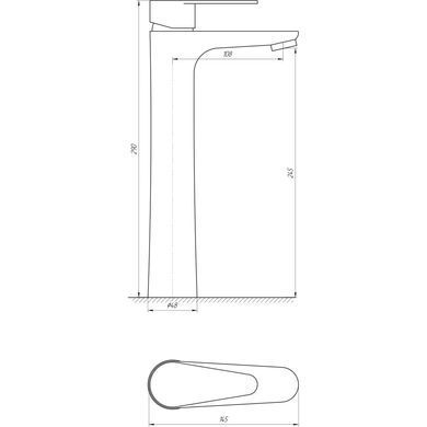 Змішувач для умивальника Globus Lux MAIN SM-201